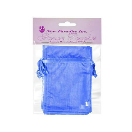 Kole Imports AF666-48 4 x 6 in. Royal Blue Favor Pouches, Pack of 10 - Case of 48