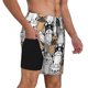 thumbnail image 2 of Fotbe French Bulldog 2 Traje de Baño para Hombre – Shorts de Natación de Secado Rápido con Forro y Bolsillos-XX-Large, 2 of 6