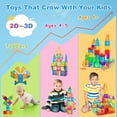 thumbnail image 3 of Magnetic Tiles Preschool Learning Sensory Montessori Toys, Educational Toys for Toddlers Kids Ages 3+, 3D Magnet Building Blocks for Boys Girls, 3 of 7