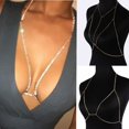 thumbnail image 2 of Brasier corporal con pedrería de Cristal brillante para mujeres/brasier de pecho/bikini/bikini/lencería/lencería/joyería de Modapangjing, 2 of 3