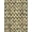 Black White Beige, Pattern 1, variant on ODIKA Geometric Repeating Interlocking Loop Motif for Entryway, Kitchen, Laundry Room, Stain Resistant Thin Throw