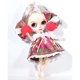 thumbnail image 2 of Traje de vestido de muñeca Linda Falda Estampada De Flores Y Clips Decorativos Para Vestido De Muñeca Blythe Rosa Rojo Magideal Traje de vestido de muñeca, 2 of 7