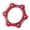 Red 44mm, variant on Aluminium Bike Threaded Hubs Disc Brake Rotor Adapter Base Golden 48mm