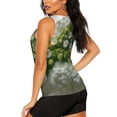 thumbnail image 3 of Balery Nature Hand Daisies Art Camiseta sin mangas estampada ligera para mujer, tops de entrenamiento sin mangas, camisetas de yoga transpirables de secado rápido.-Large, 3 of 7