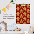thumbnail image 5 of FMSHPON Christmas Cute Xmas Gingerbread Clipboard Hardboard Wood Nursing Clip Board and Pull for Standard A4 Letter 13x9 inches, 5 of 5