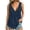 Navy, variant on Sheghy Womens Tank Tops 100%Cotton Women's Solid-Color Sleeveless V-Neck Casual Cotton-Linen Top