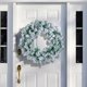 thumbnail image 2 of Christmas Wreath Flocked Pine Wreath Snowy Holiday Hanging Decoration for Front Door Party Diy Decor Events New Year 2024, 2 of 5