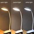 thumbnail image 5 of SLYNSHome Clip on Lamp for Desk LED Eye Protection Reading Lights with 3 Brightness Level Table Top Gooseneck Lamps Bedroom Night Light Home Decoration, 5 of 6