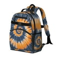 thumbnail image 2 of Orange Blue Tie Dye Mandala Pattern Backpack for School,Cute School Bag,Schoolbag with Adjustable Shoulder Straps & Padded Back,15.25"x11.5"x5.25", 2 of 5