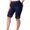 Dark Blue, variant on Lace Yoga Shorts for Women Solid Color Elastic Waist Thin Running Shorts Plus Size Trendy Breathable Stretch Skinny Shorts Fashion Run Sports XXXXXL Wine