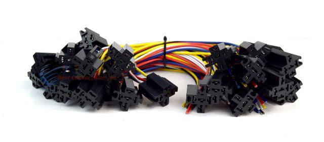 5 PCS Economy 12" 5-Wire Relay Socket w/ Leads ERS-124 High Quality Install Bay 