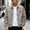 Gray, variant on Leather Bomber Jacket Men Motorcycle Fall Basic Golf Coat Lapel Collar Zip Up Jacket Loose Long Sleeve Casual Outer Coat with Zipper Pockets Elastic Cuffs for Fall Winter Black M