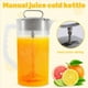 thumbnail image 4 of 2X Jarra Mezcladora para Bebidas, Jarra de Agua de Plástico de 2 Cuartos/64 Oz con Tapa, Recipiente para Jugo de Fácil Mezcla, Cuchillas de Plástico en Ángulo, 4 of 5