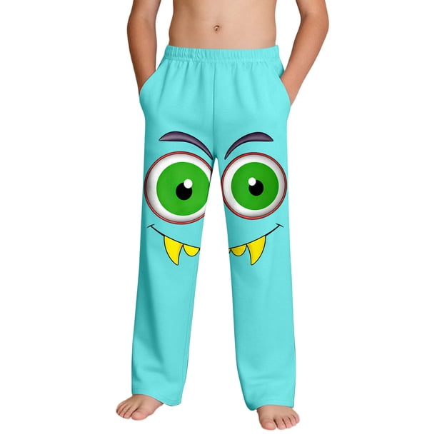 Niños Pantalones Niñas Imprimida Playa Casual con Bolsillos para Vacaciones Deportes Al Aire Libre Niñas Pantalones
