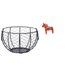 thumbnail image 1 of Cesta De Alambre Para Guardar Huevos, Cesta Tejida De Alambre De Hierro, Cesta Rústica Para Frutas Y Verduras, Para Encimera De Cocina, Baño, Adorno Sueco Coleccionable, Figura De Caballo, 1 of 8