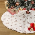 thumbnail image 1 of Falda para árbol de Navidad B-COOL, piel sintética, decoración navideña, 122 cm, rosa G, 1 of 6