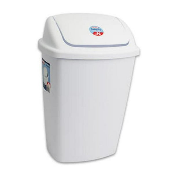 Sterilite 2290166 18 in. Wastebasket with SwingTop Lid 6 Per Pack
