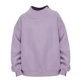thumbnail image 5 of Sweatshirts for Women Side Slit Neck Solid Long Sleeve Trendy Clothes 2025, 5 of 5