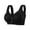 Black, variant on Underwire-Free Women's Bra, Large Cup ABC, Breathable Fabric, Everyday Fashion & Relaxation