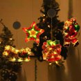 thumbnail image 2 of Luces colgantes de ventana con ventosa navideña de colores, decoración navideña, Papá Noel, muñeco de nieve, lámpara de decoración de ambiente para ventana, 2 of 5