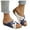 Navy, variant on Women's Slide Sandals Fashion Casual Leather Cross Buckle Platform Wedge Slip on Dress Sandals for Women 2025