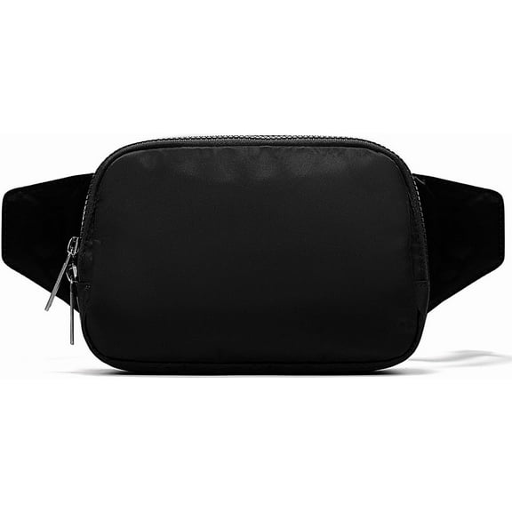 Belt Bag Large 2L, Nylon Fanny Pack Purse for Women and Men with Adjustable Strap