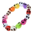 thumbnail image 6 of XISAOK Punk Skull Bracelet Gothic Colorful Skull Bracelet Elastic Bracelet Jewelry Gift, 6 of 10