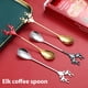 thumbnail image 4 of De Cuchara Agitadora De Acero Inoxidable Con Forma De Cabeza De Ciervo, Cuchara De Postre De Café De Alce De Navidad 2 Unids/Set Cateissary HA044920-01, 4 of 6