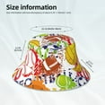 thumbnail image 6 of Kll Balls Bucket Hat For Women Men Packable Travel Beach Sun Hat Outdoor Rave Accessories Reflective Fisherman Cap, 6 of 9