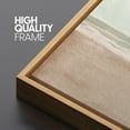 thumbnail image 2 of IDEA4WALL Extra Large Framed Canvas Print Wall Art Serene Shoreline Abstract Beach Illustrations Antique Pastel Seascape Wall Decorative Oversized Artwork Relax/Calm for Living Room - 60"x20", 2 of 5