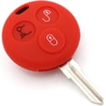 thumbnail image 2 of 1 pcs Housse en Silicone Étui Porte Veste de Peau Compatible avec BENZ SMART Bouton Télécommande Fob, 2 of 8