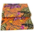 thumbnail image 2 of African Fabric Ethnic Ankara Kente Bronzing Gold Stamping Print Fabric 6 Yards for Sewing Dress Craft, 2 of 5