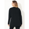 thumbnail image 2 of Catherines Women's Plus Size Black Label Zip Front Ponte Jacket, 2 of 5