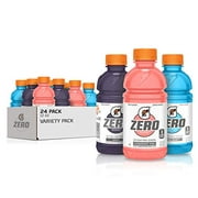 Gatorade G Zero Thirst Quencher Sport Drink, Strawberry Kiwi Variety Pack, 12 fl oz, 24 Bottles
