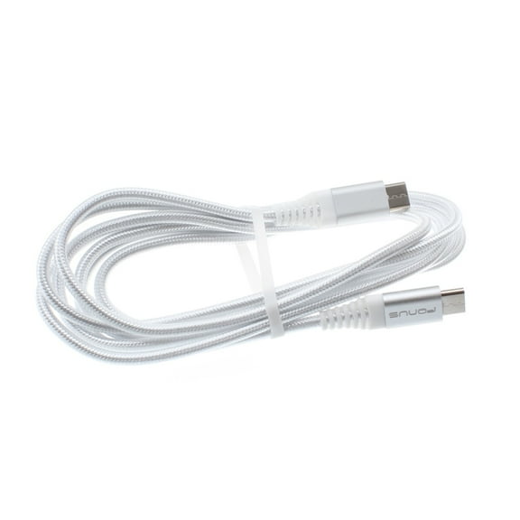 For TCL 40 XE 5G, 30 XE 5G - 6ft Long USB-C Cable, Fast Charge Power Cord (Type-C to Type-C) Wire Sync Braided P6V