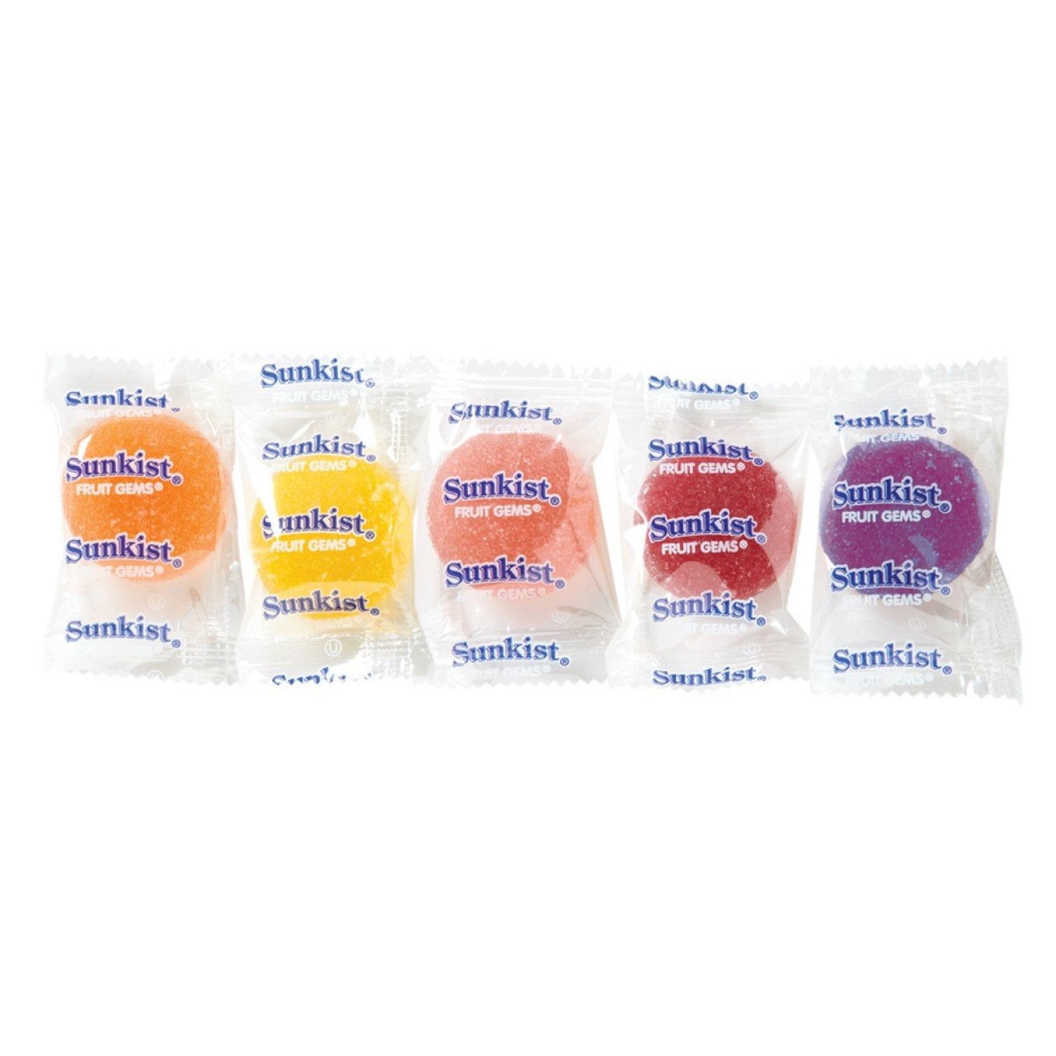 Sunkist Fruit Gems (Wrapped) 10 lbs bulk