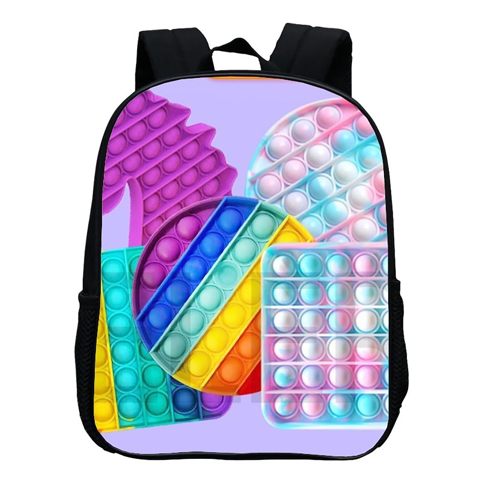 STEADY Push Fidget Toy Backpack ,Bubble Fidget Toy Print Backpack