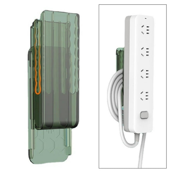 racks Cable Management Bracket Punch Free Cord Organizer Cable Holder Cable Fixer office Household Desktop Green