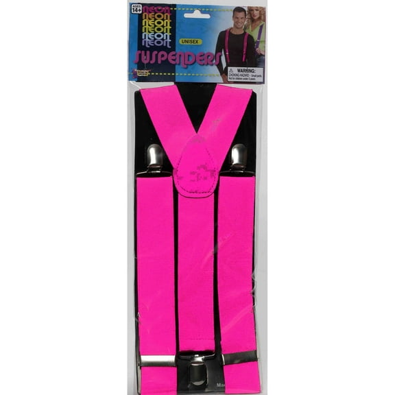 Pink Suspenders Halloween Costume Accessory