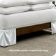 thumbnail image 3 of Faldón de cama ajustable Bare Home 15 pulgadas tamaño completo color blanco, 3 of 6