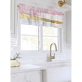 thumbnail image 3 of Valances for Windows Abstract Modern Art Rod Pocket Cafe Window Treatments Valance Curtains for Kitchen Bathroom Laundry Basement Windows 60"x18", 3 of 9