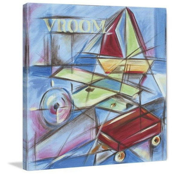 Marmont Hill "Vroom" by Reesa Qualia Painting Print on Wrapped Canvas