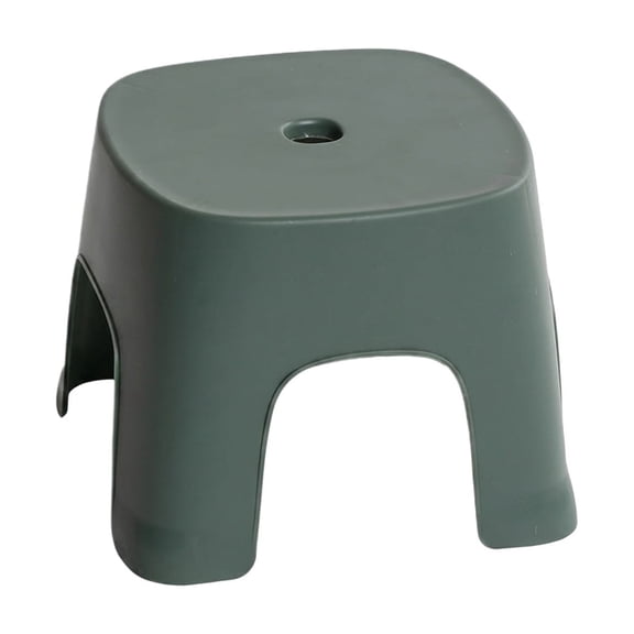 Plastic Step Stool Low Profile Portable Footrest Seat Heavy Duty Sturdy Bench for Home Entrance Shoe Changing Bathroom and Living Room Utility Non-Slip Surface Stool
