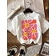 thumbnail image 1 of Camiseta de algodón de verano - Camiseta de manga corta, cuello redondo, suave y transpirable, con estampado floral geométrico brillante, corte holgado e informal para adolescentes, top informal | Ca, 1 of 6