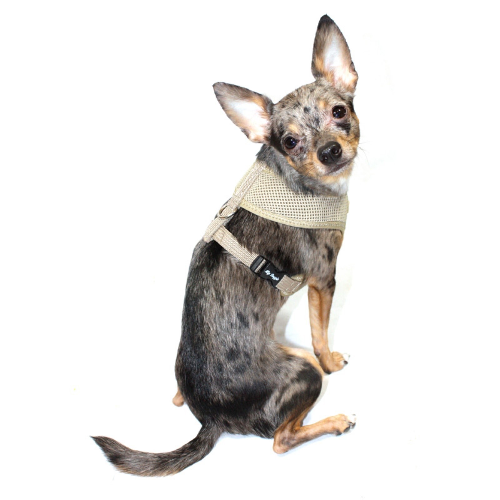Hip Doggie Ultra Comfort Tan Mesh Harness Vest