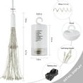 thumbnail image 6 of 4pcs Starburst Lights 198 LED Firework Lights Copper LED Christmas Lights, 8 Modes Fairy Light with Remote, Hanging Ball Light for Christmas Bedroom Party Indoor Outdoor Decoration (Colorful), 6 of 7