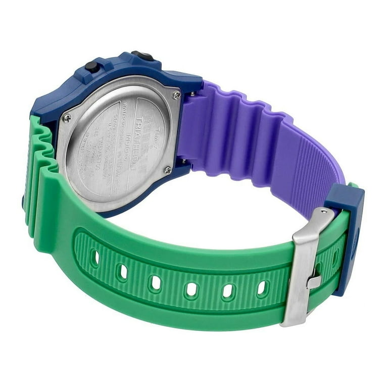 【正規】TIMEX アイアンマン TW5M54700 ユニセックス 腕時計 Timex TW5M54700 Ironman Unisex Digital Watch Green/Purple