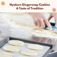 thumbnail image 4 of Nyakers Pepparkakor Swedish Snaps Cookies, Vegan Cookies, Dairy- Snacks, Gourmet Cookies, Food Gift for Holidays, Valentines Day, Thanksgiving - Packed in a Beautiful Tin - 14.11oz (Blue), 4 of 9