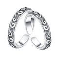 thumbnail image 1 of 2Pcs Retro Fashion Rings Decorative Couple Rings Romantic Finger Rings Gifts, 1 of 7