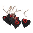 thumbnail image 2 of MasteelfCA 10 Pcs Étiquettes de Prix en Forme de Cœur Mini Tableau Noir en Bois (Rouge), 2 of 7